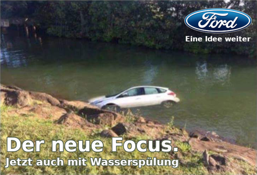 Der neue Focus. Jetzt auch mit Wasserspülung
